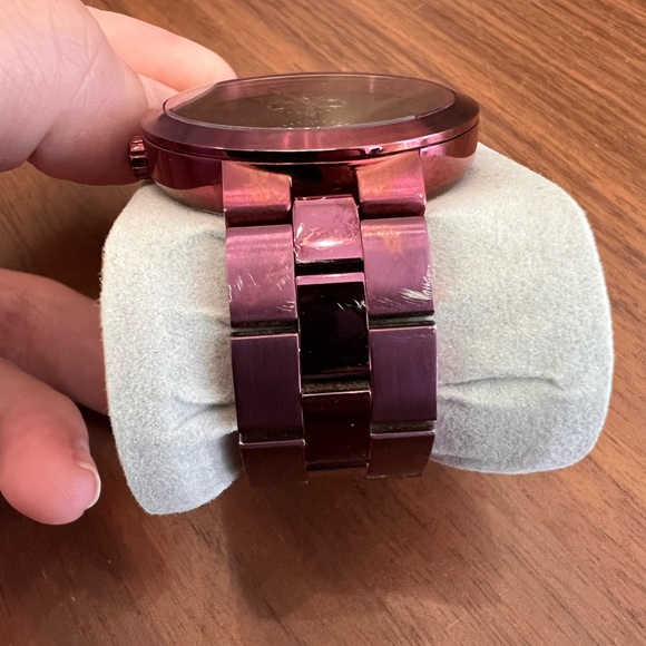 Michael Kors Purple and Black Chronograph Watch - Picture 4 of 4